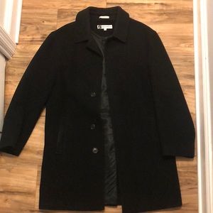 Mens Black Wool Coat